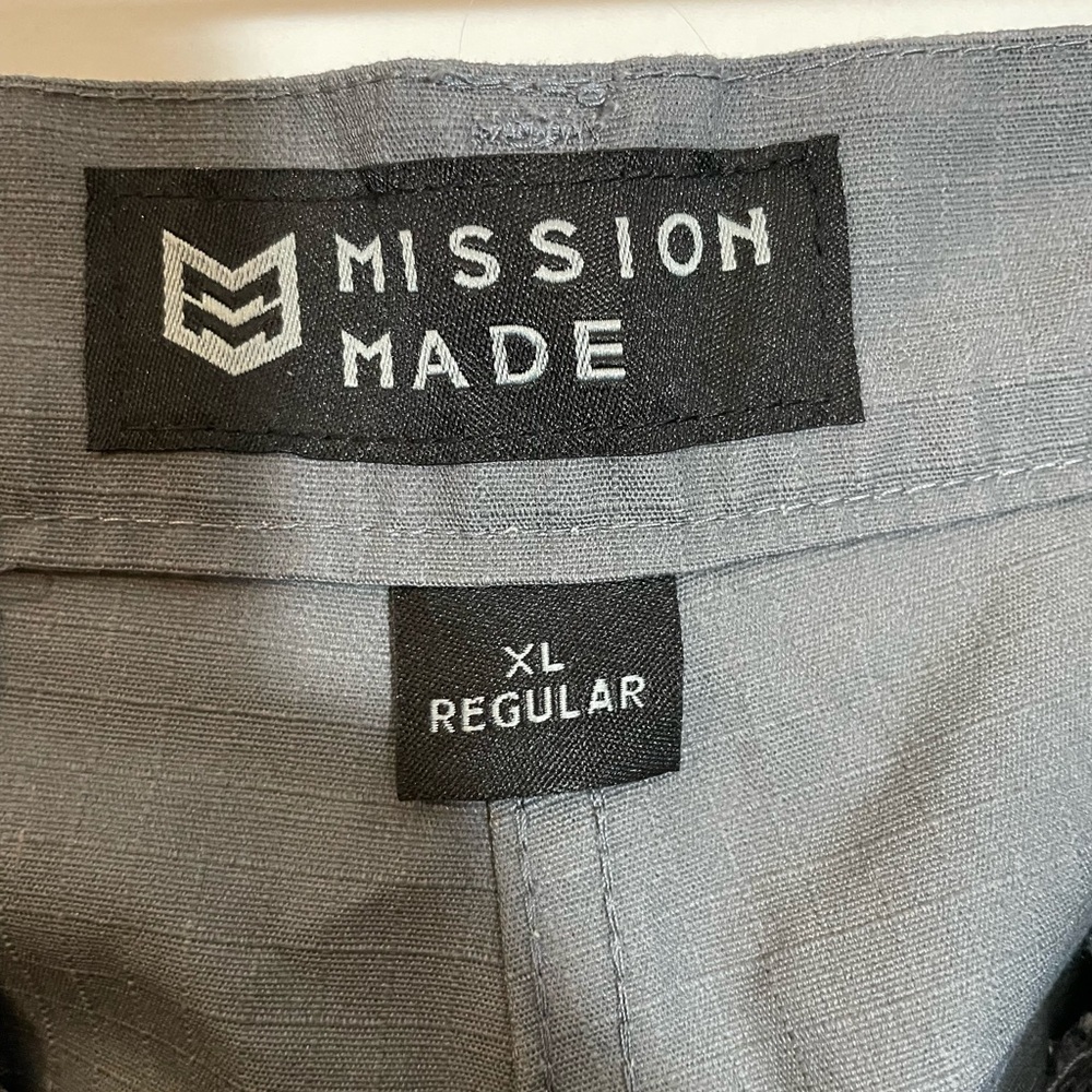 NWT Mission Made Tactical Pants Mens Size XL Regular Wolf Gray Hiking Combat - Picture 2 of 13